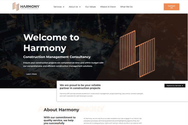 Harmony CMC Website